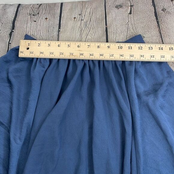 Zara Basics Dark Blue A line skirt size XS - Picture 10 of 11